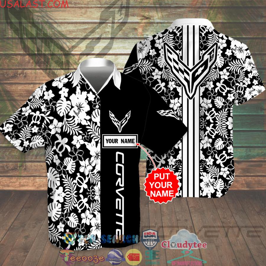 Personalized Name Chevrolet Corvette Tropical All Over Print Hawaiian Shirt