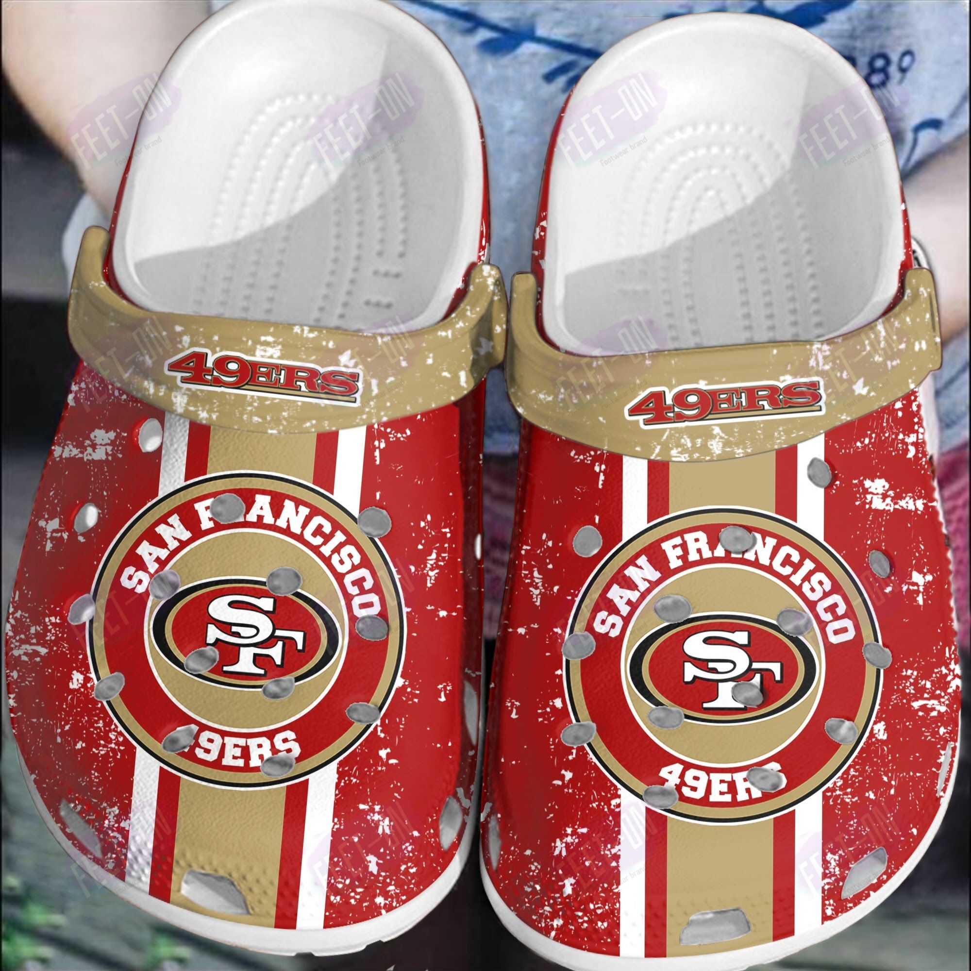 BEST San Francisco 49ers NFL logo crocs crocband Shoes