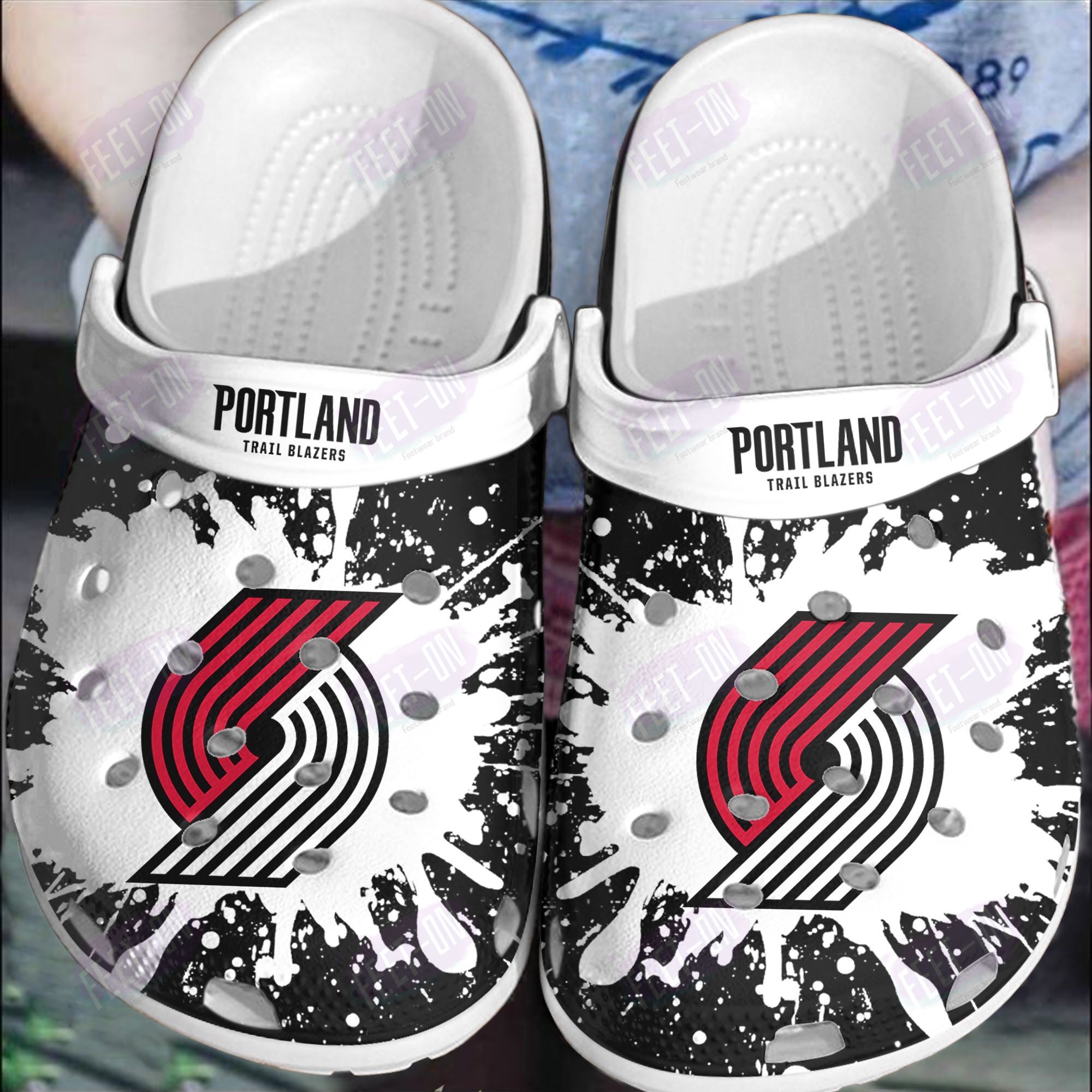 BEST Portland Trail Blazers NBA crocs crocband Shoes