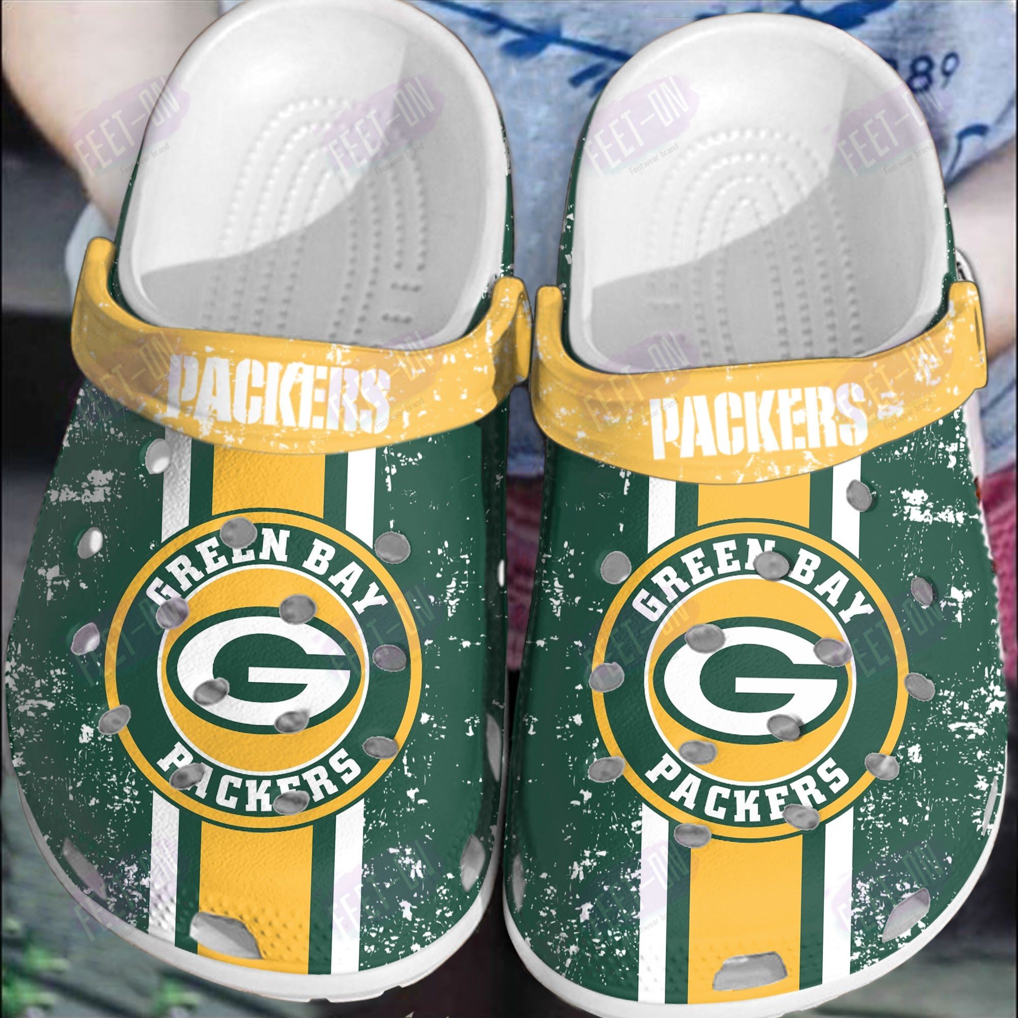 BEST Green Bay Packers NFL crocs crocband Shoes