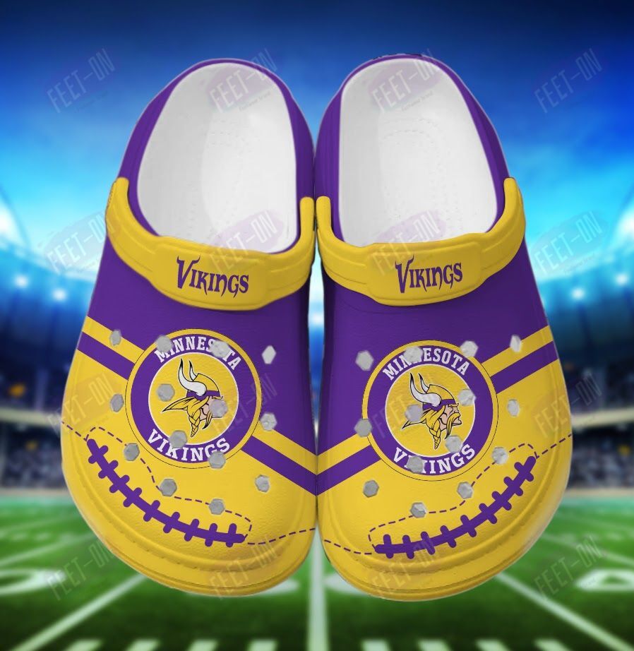 BEST Minnesota Vikings NFL crocs crocband Shoes