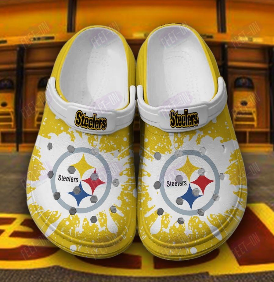 BEST Pittsburgh Steelers NFL crocs crocband Shoes