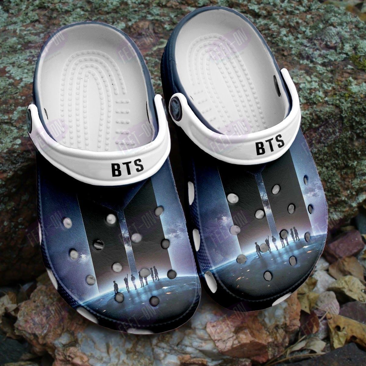 BEST BTS Members logo crocs crocband Shoes