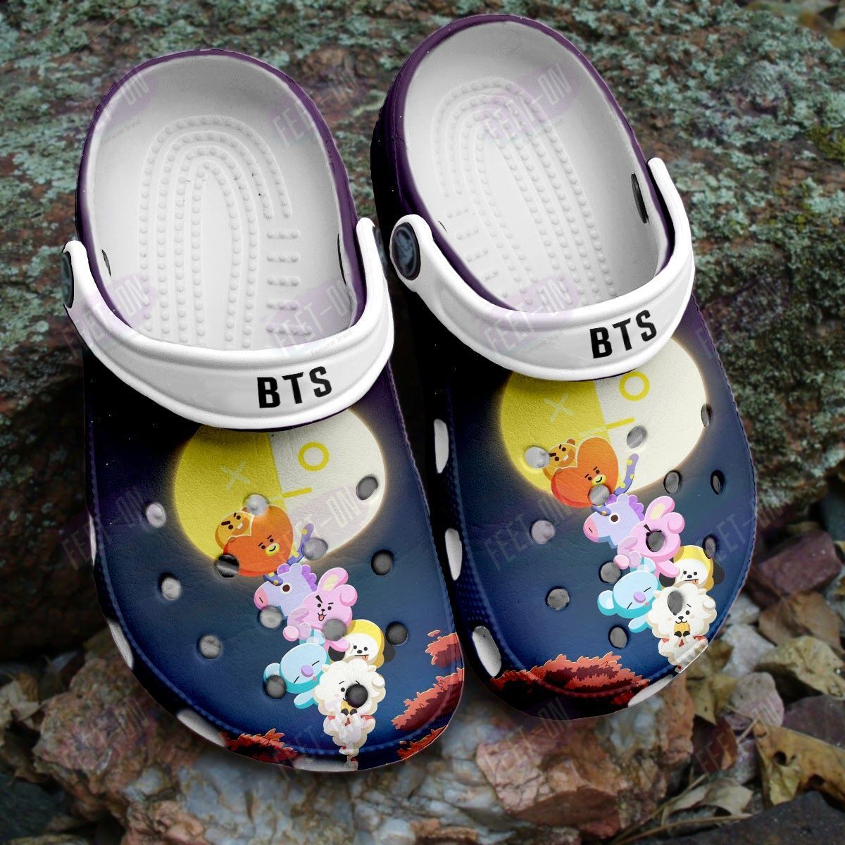 BEST BT21 BTS characters Moon crocband Shoes