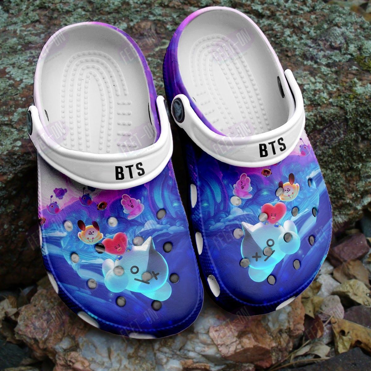 BEST BT21 BTS characters blue crocband Shoes