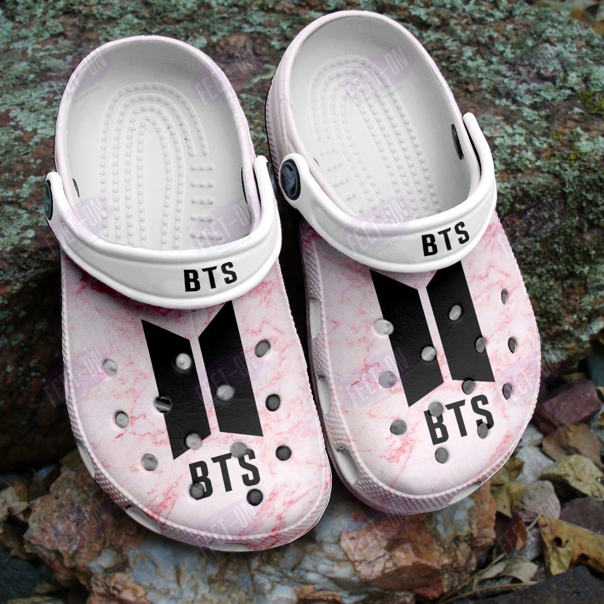 BEST BTS logo crocs crocband Shoes