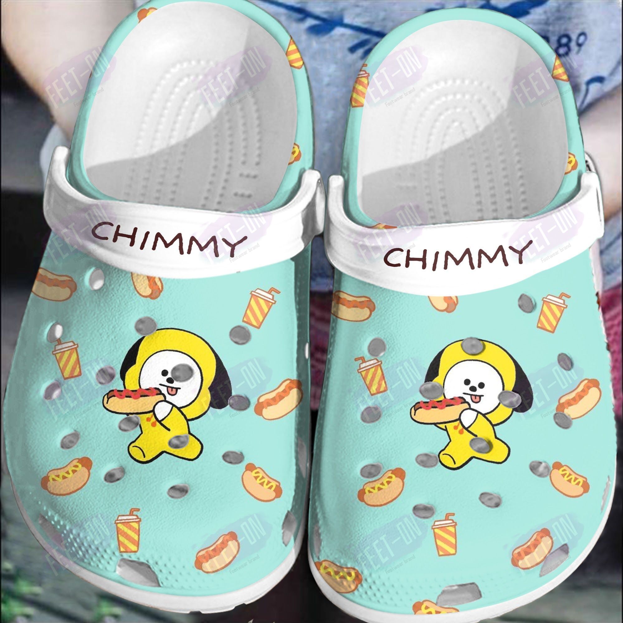 BEST Chimmy BT21 BTS hotdog crocs crocband Shoes