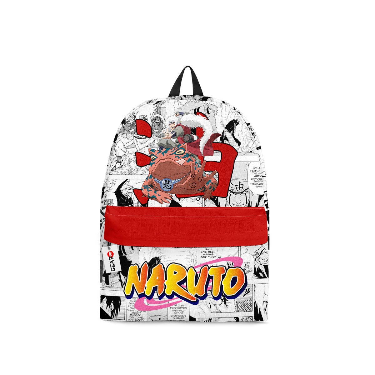 BEST Jiraiya Naruto Anime Manga Style Printed 3D Leisure Backpack