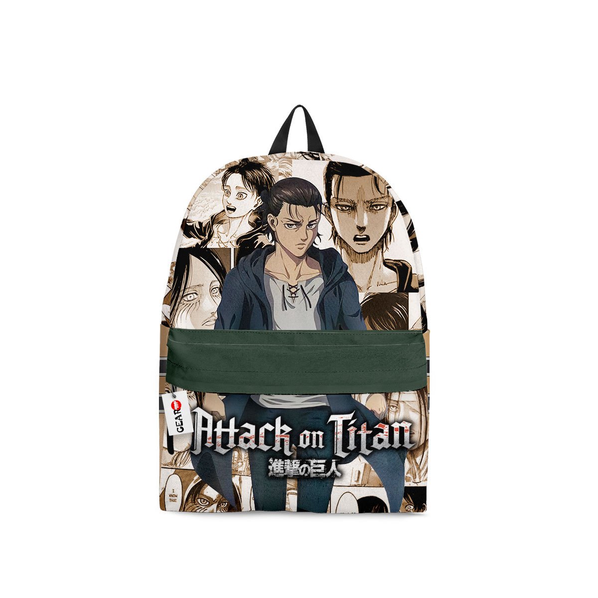 BEST Eren Yeager Attack on Titan Anime Manga Style Printed 3D Leisure Backpack