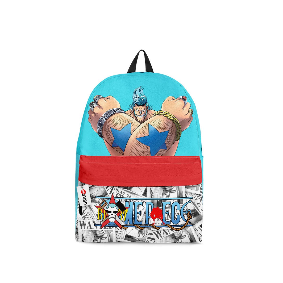 BEST Franky One Piece Anime Printed 3D Leisure Backpack