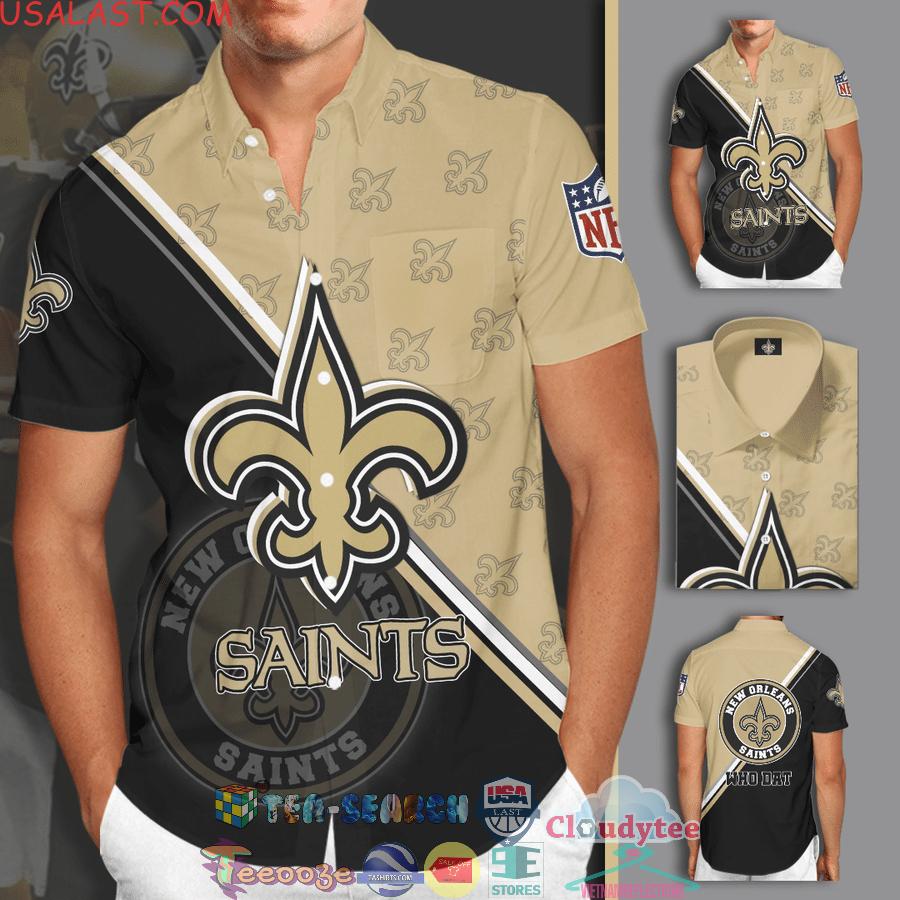 New Orleans Saints NFL Team Who Dat All Over Print Hawaiian Shirt