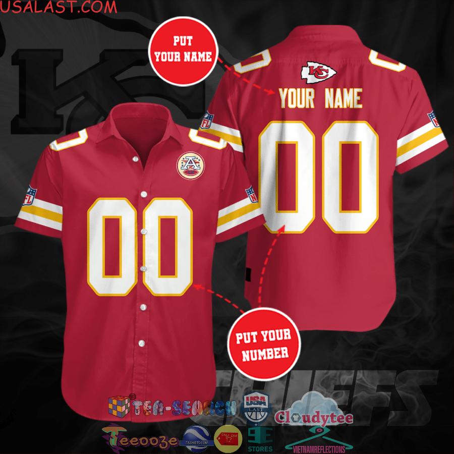 Personalized Kansas City Chiefs NFL Team Red All Over Print Hawaiian Shirt