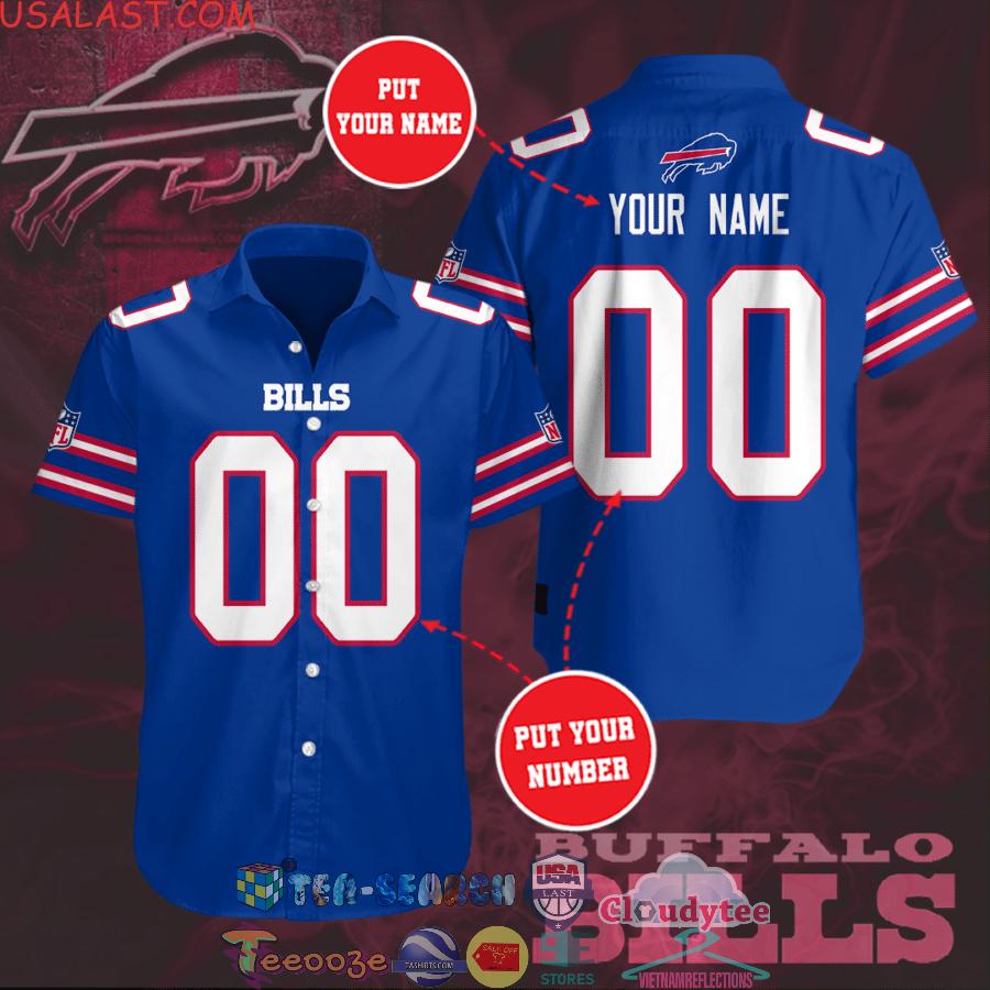 Personalized Buffalo Bills NFL Team Blue All Over Print Hawaiian Shirt