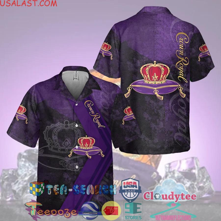 Crown Royal Original Aloha Summer Beach Hawaiian Shirt