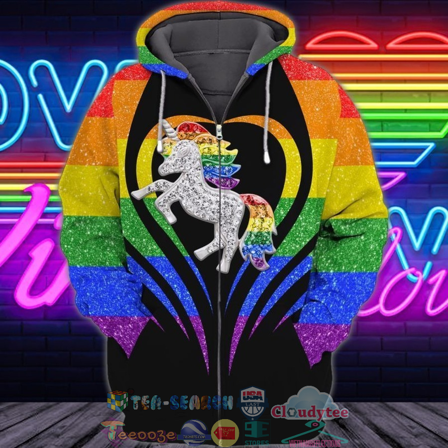 LGBT Pride Unicorn 3D Hoodie