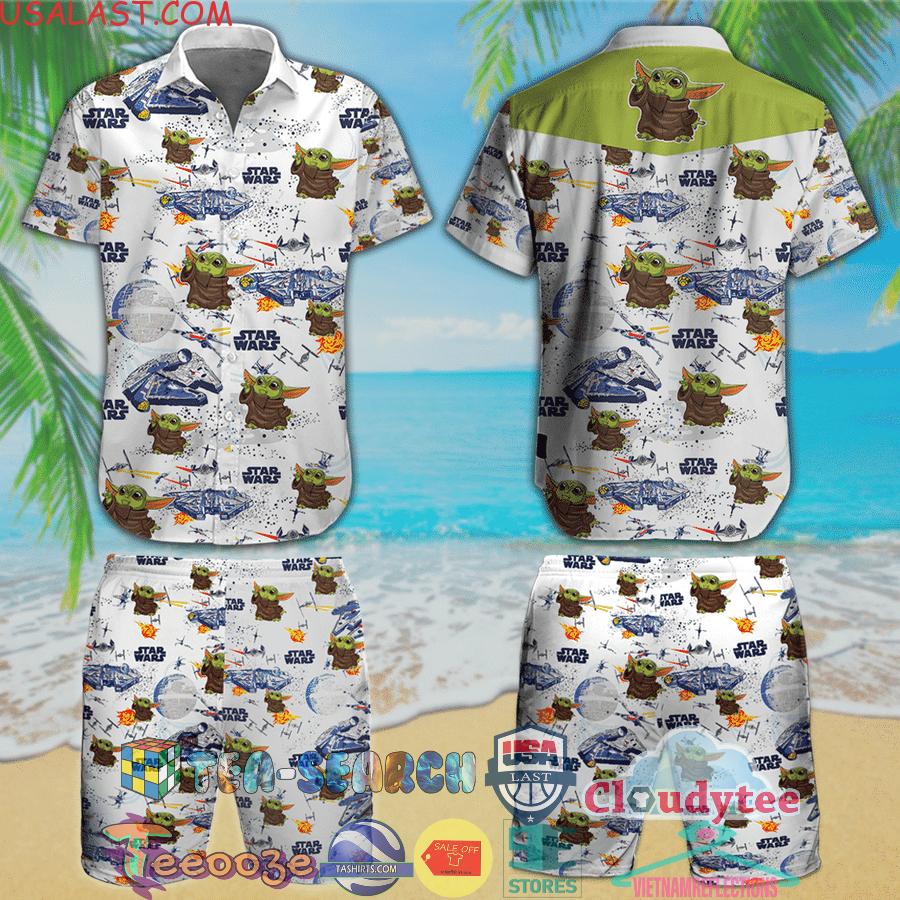 Star Wars Baby Yoda Aloha Summer Beach Hawaiian Shirt