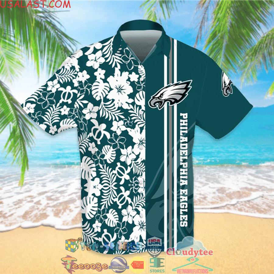 Philadelphia Eagles NFL Team Tropical All Over Print Hawaiian Shirt