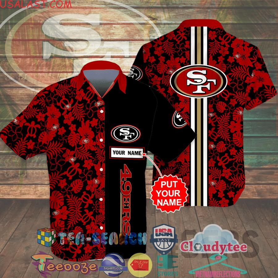 Personalized San Francisco 49ers NFL Tropical Aloha Summer Beach Hawaiian Shirt