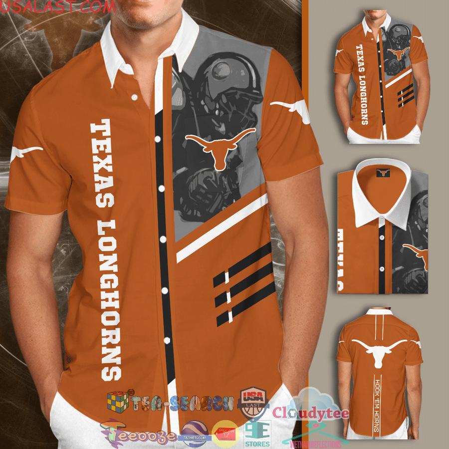 Texas Longhorns NCAA Team Hook ‘Em Horns All Over Print Hawaiian Shirt