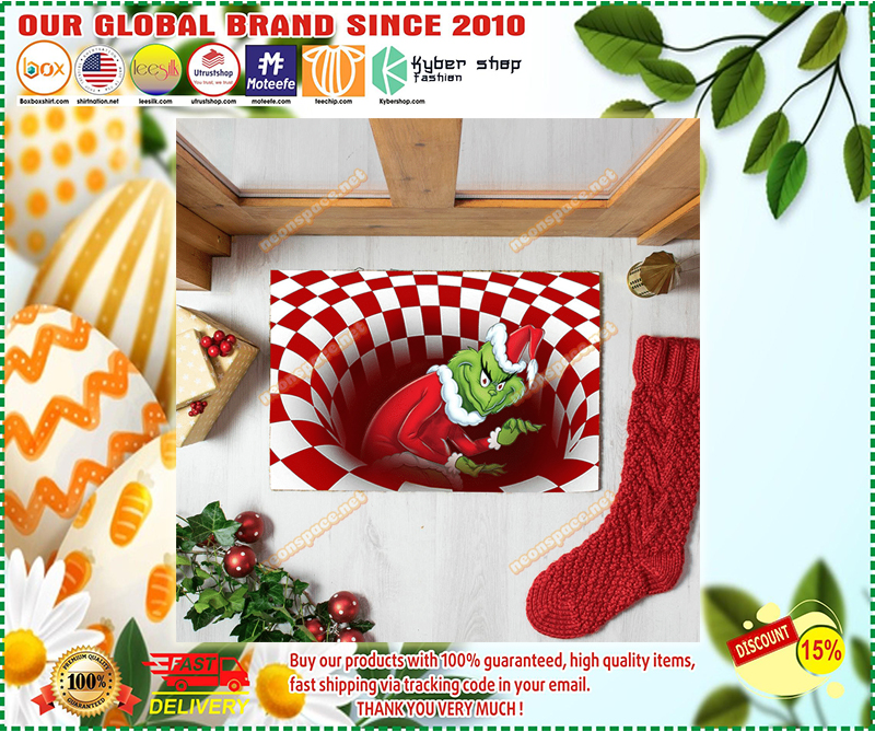 Grinch Illusion Doormat Doormat Christmas 