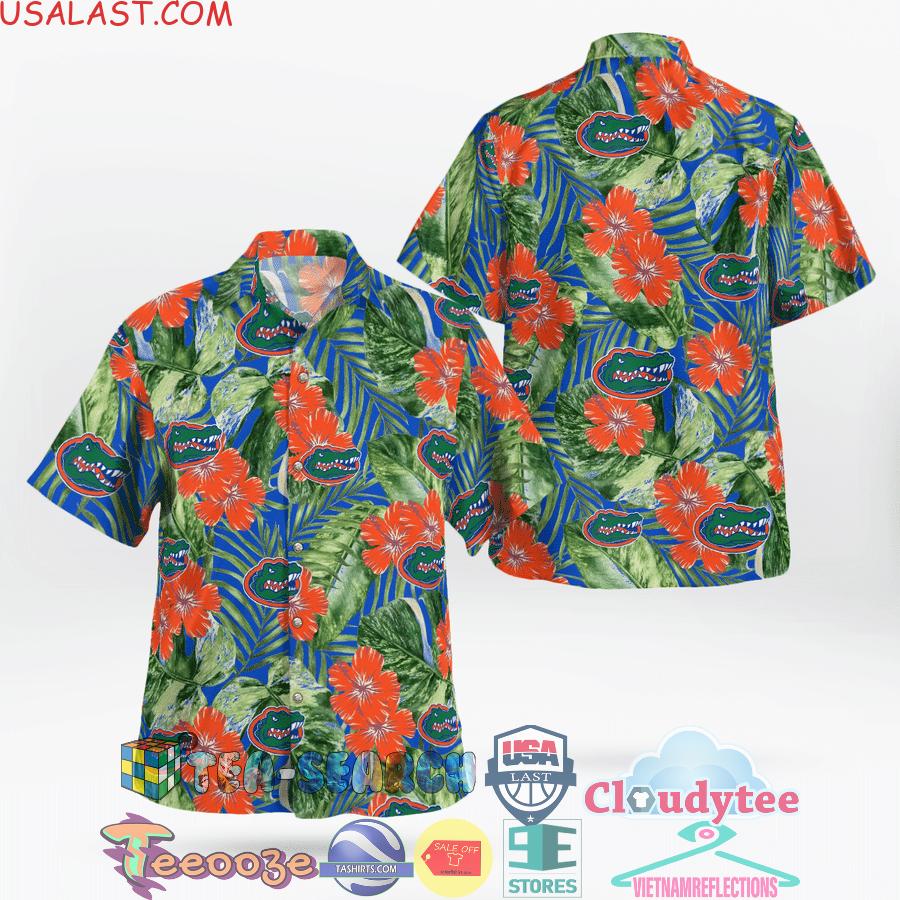 Florida Gators NCAA Flowery Aloha Summer Beach Hawaiian Shirt