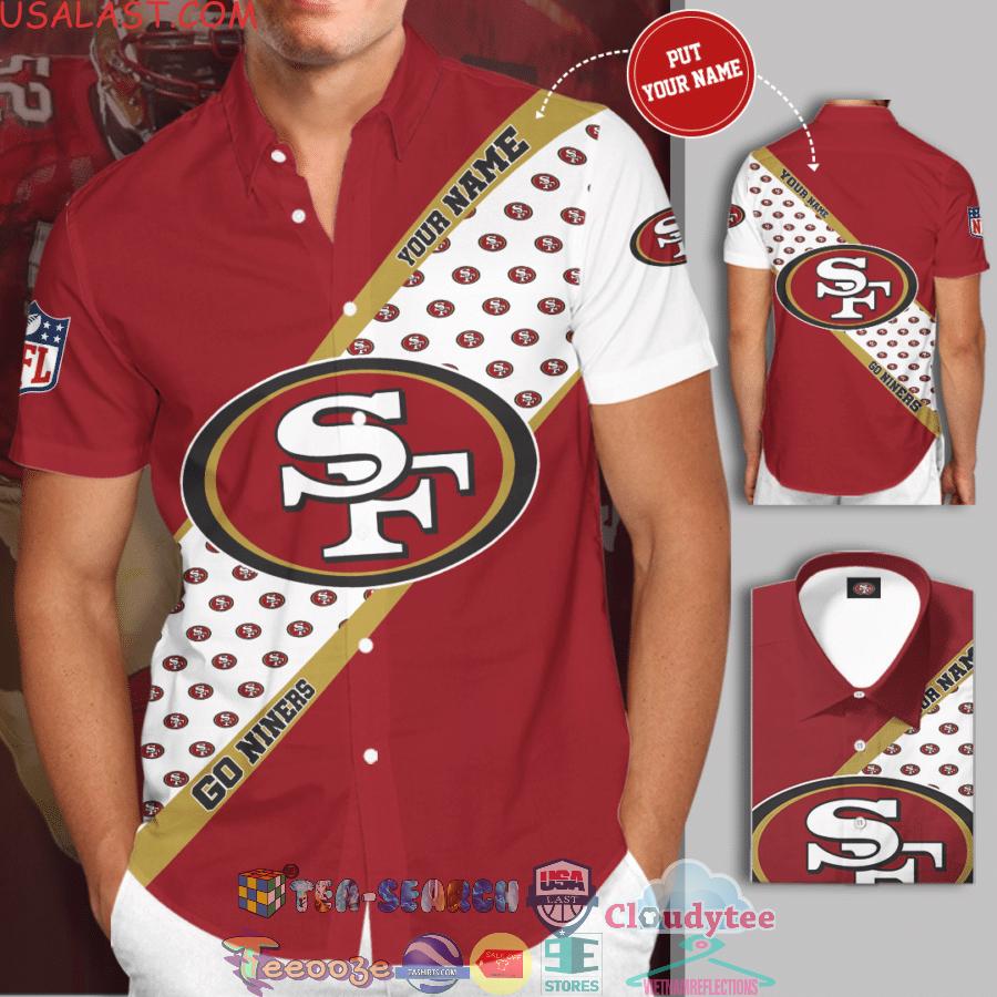 Personalized Name San Francisco 49ers NFL Team Go Niners All Over Print Hawaiian Shirt