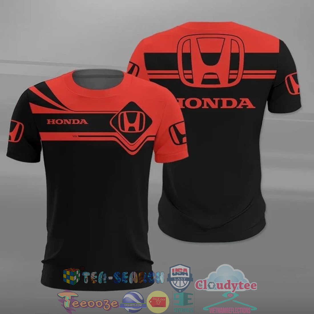 Honda ver 1 all over printed t-shirt hoodie