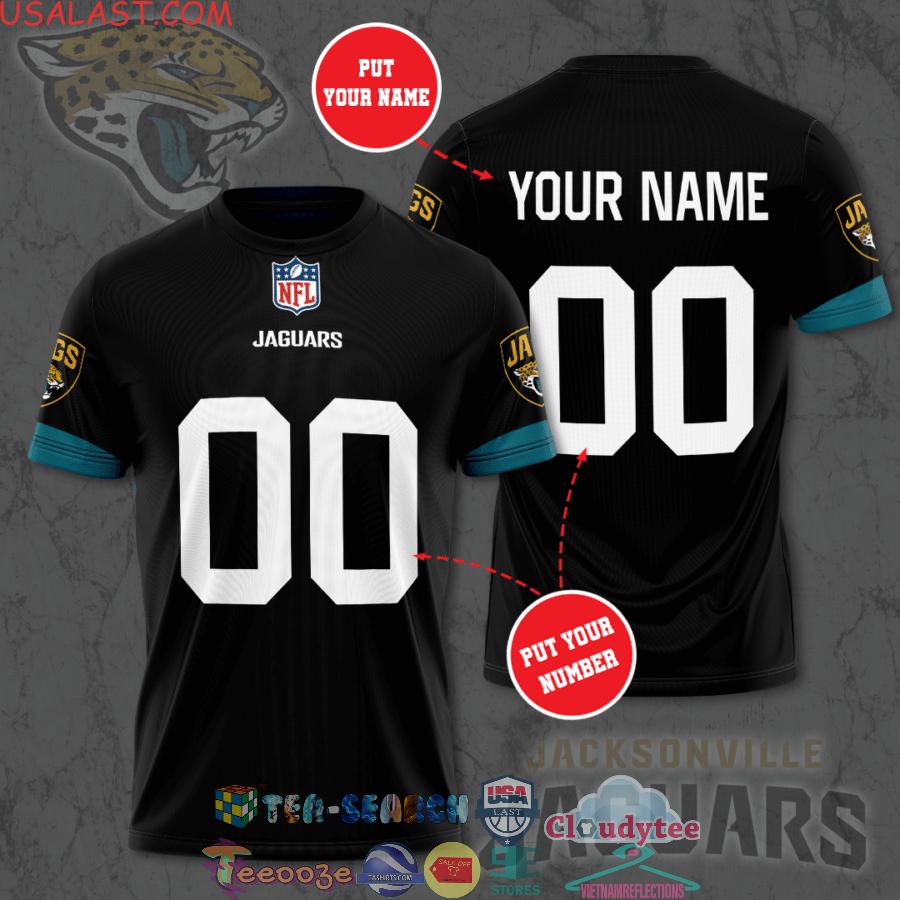 Personalized Jacksonville Jaguars NFL Team Black All Over Print Hawaiian Shirt