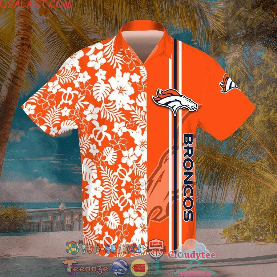 Denver Broncos NFL Team Tropical All Over Print Hawaiian Shirt