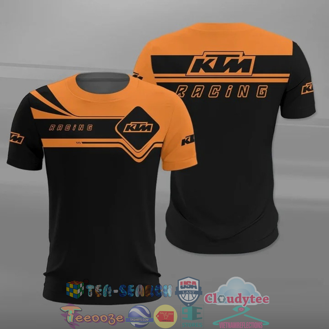 KTM Racing all over printed t-shirt hoodie
