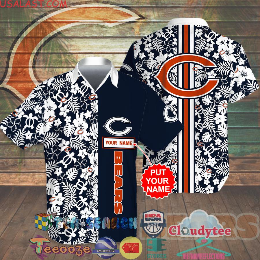 Personalized Chicago Bears NFL Tropical Aloha Summer Beach Hawaiian Shirt