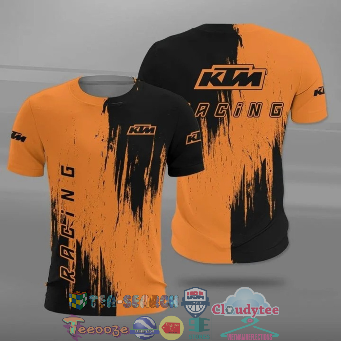 KTM Racing ver 2 all over printed t-shirt hoodie