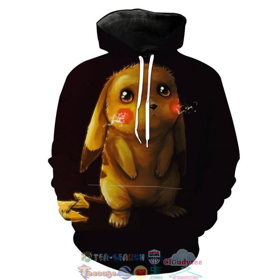 Sad Pikachu Pokemon Hoodie 3d