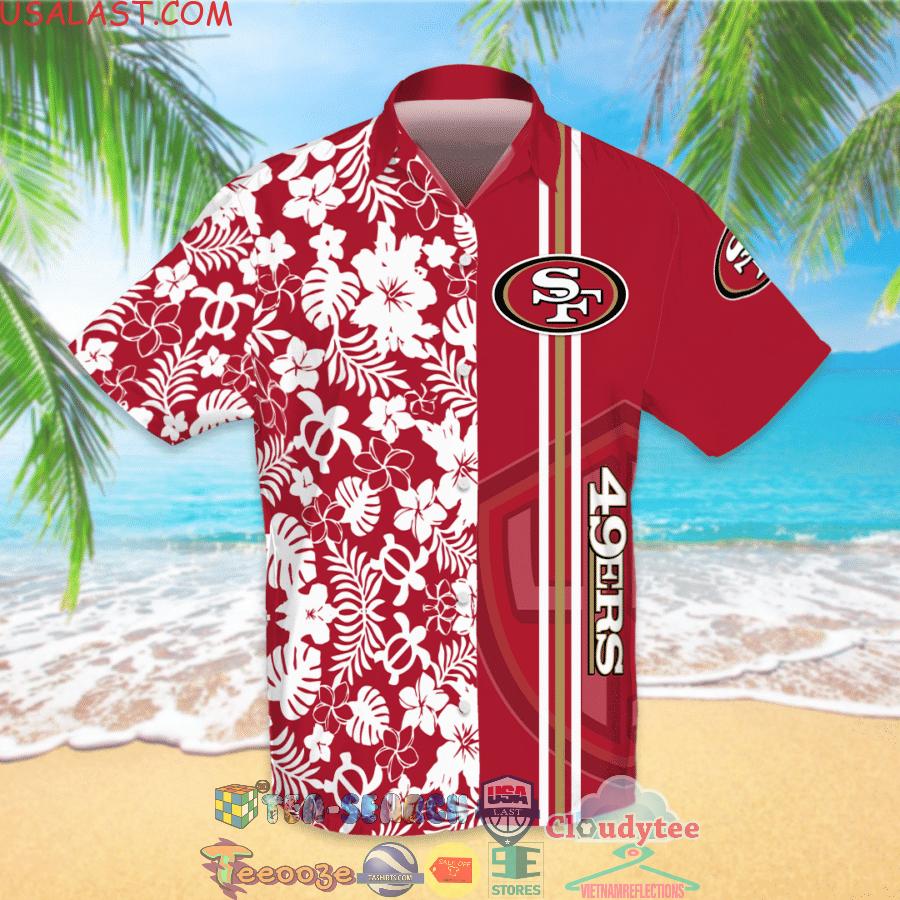 San Francisco 49ers NFL Team Tropical All Over Print Hawaiian Shirt