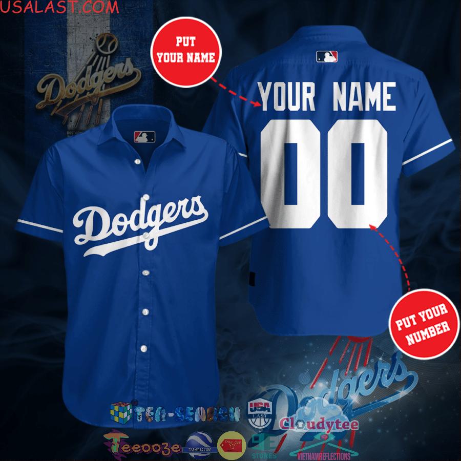 Personalized Los Angeles Dodgers MLB Team Blue All Over Print Hawaiian Shirt