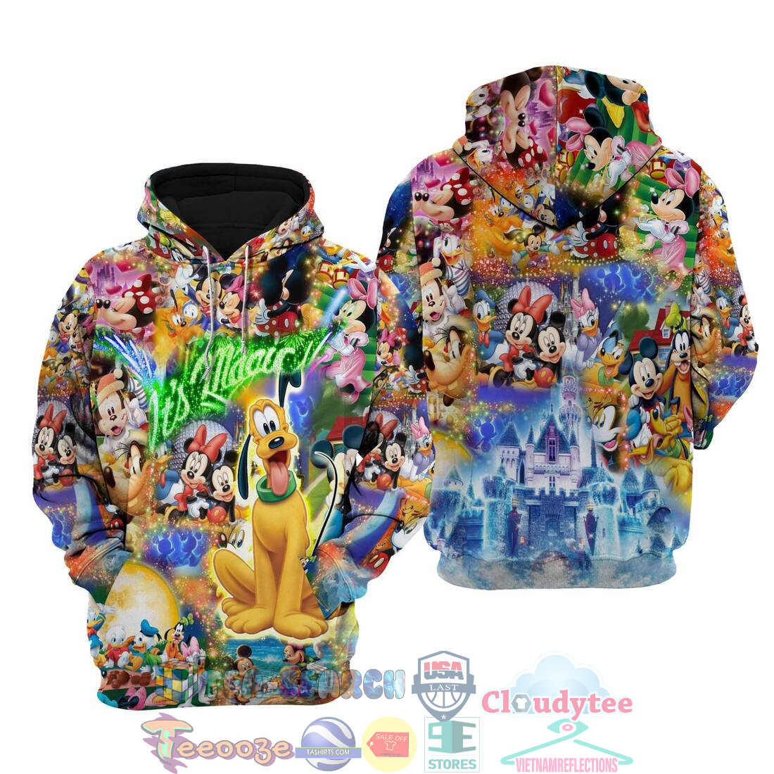 Pluto Dog And Friends Disney It's Magic Hoodie 3d