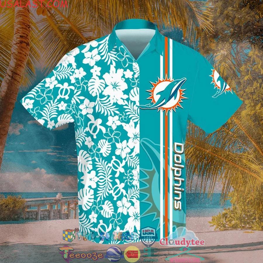 Miami Dolphins NFL Team Tropical All Over Print Hawaiian Shirt