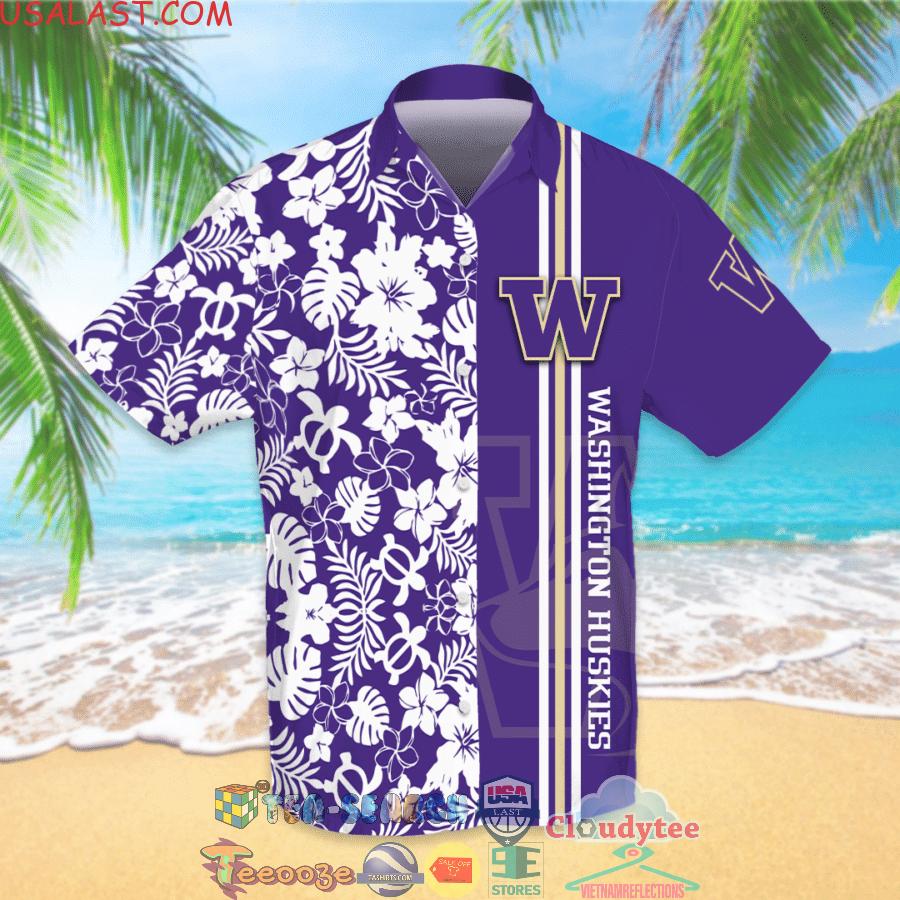 Washington Huskies NCAA Team Tropical All Over Print Hawaiian Shirt