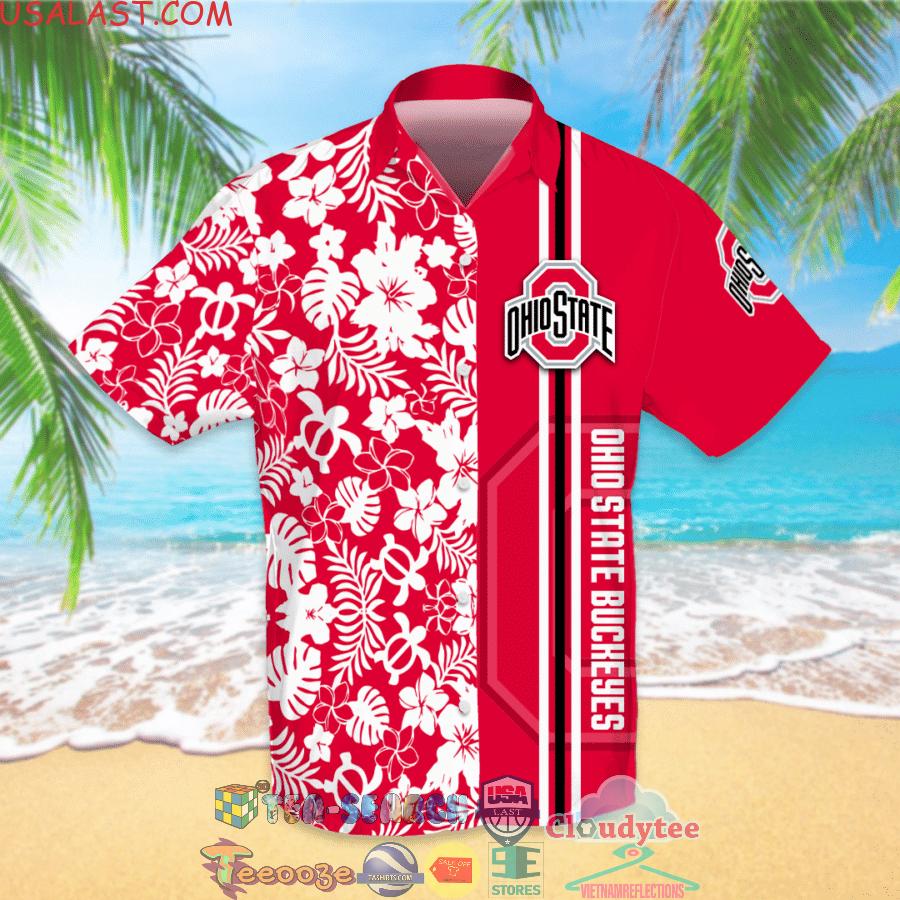 Ohio State Buckeyes NCAA Team Tropical All Over Print Hawaiian Shirt