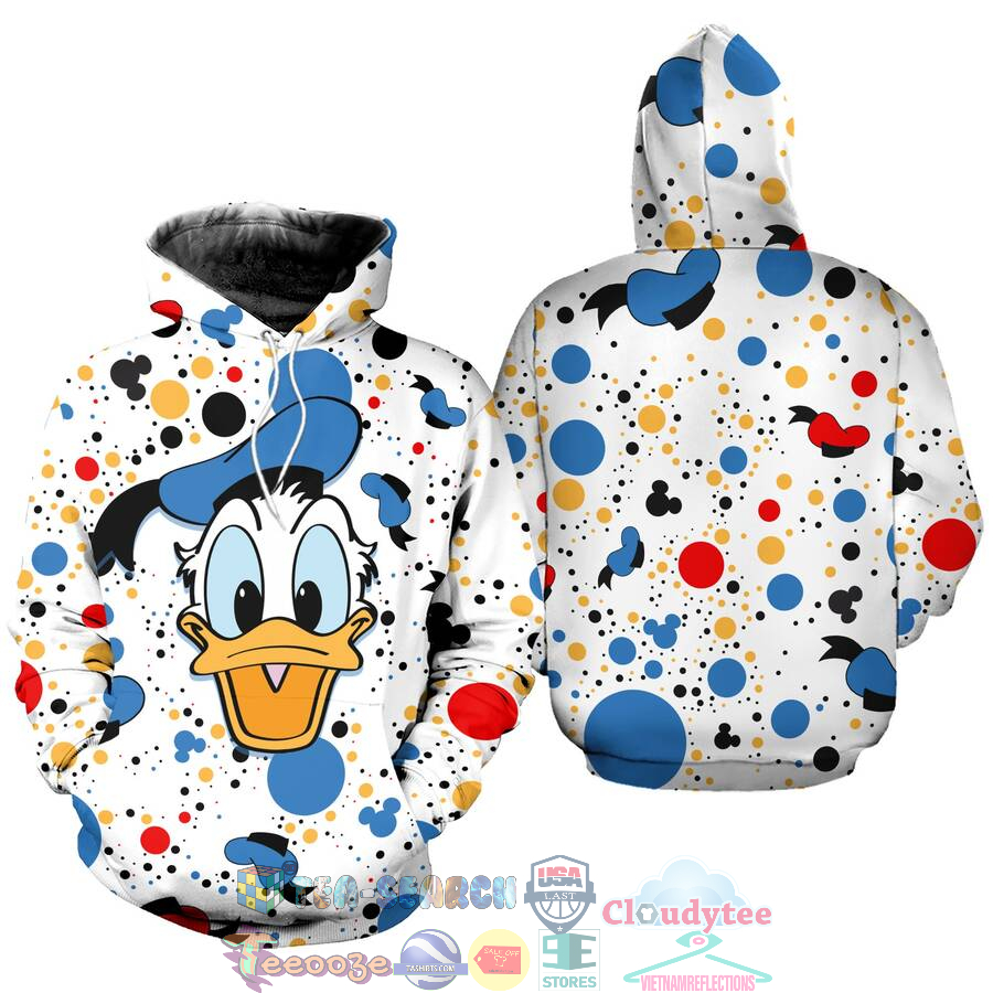 Donald Duck Polkadot Pattern Disney Hoodie 3d