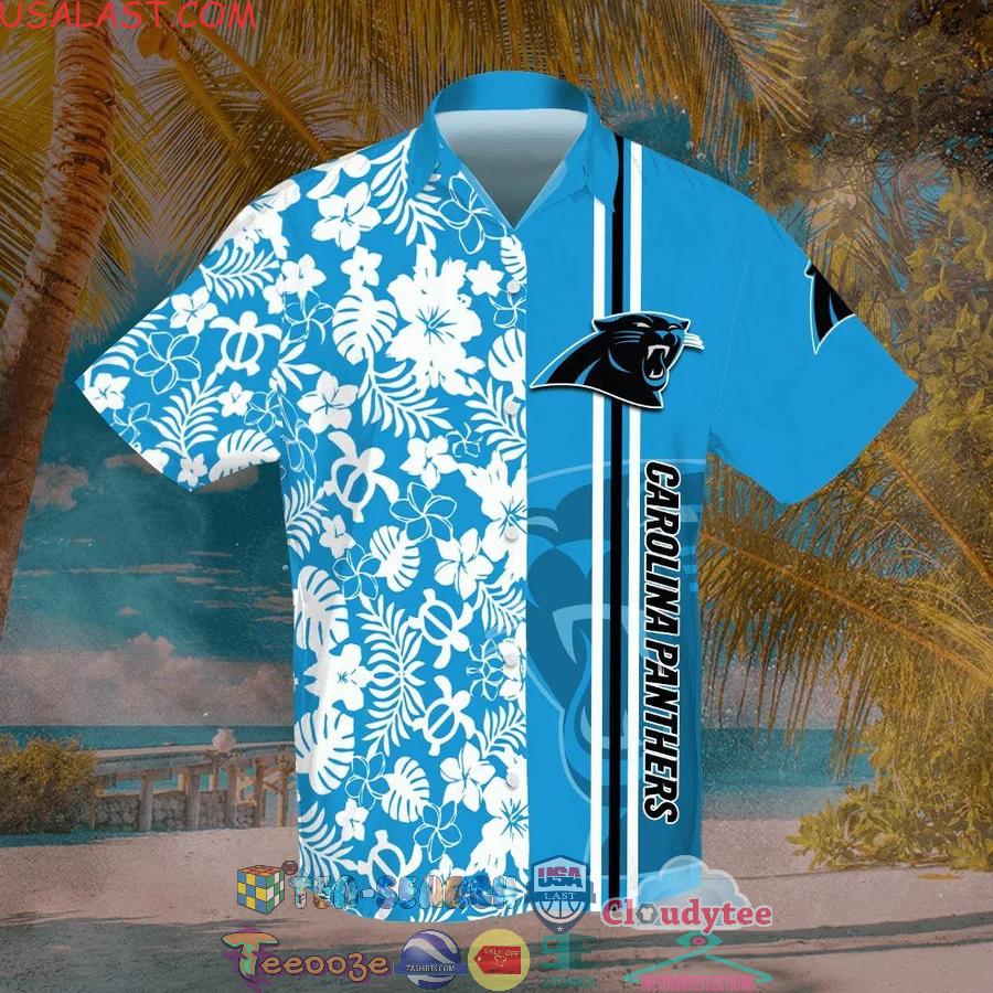 Carolina Panthers NFL Team Tropical All Over Print Hawaiian Shirt