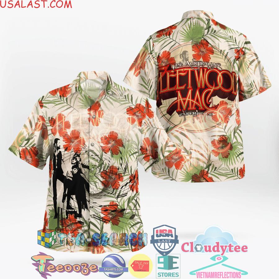 Fleetwood Mac Rock Band Flowery Aloha Summer Beach Hawaiian Shirt