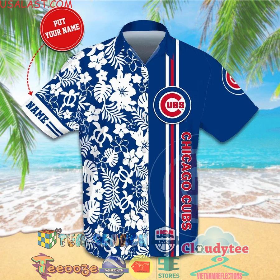 Personalized Chicago Cubs MLB Tropical Aloha Summer Beach Hawaiian Shirt