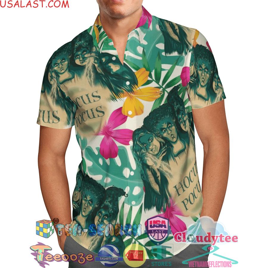 Hocus Pocus Flowery Aloha Summer Beach Hawaiian Shirt