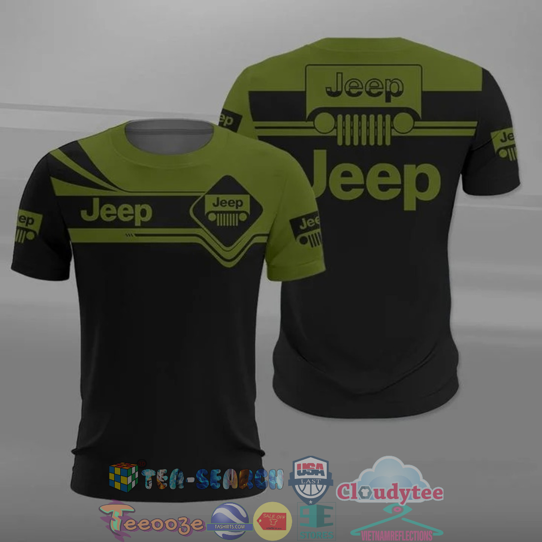 Jeep all over printed t-shirt hoodie