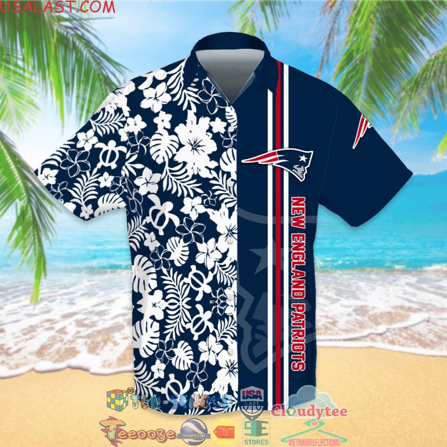 New England Patriots NFL Team Tropical All Over Print Hawaiian Shirt