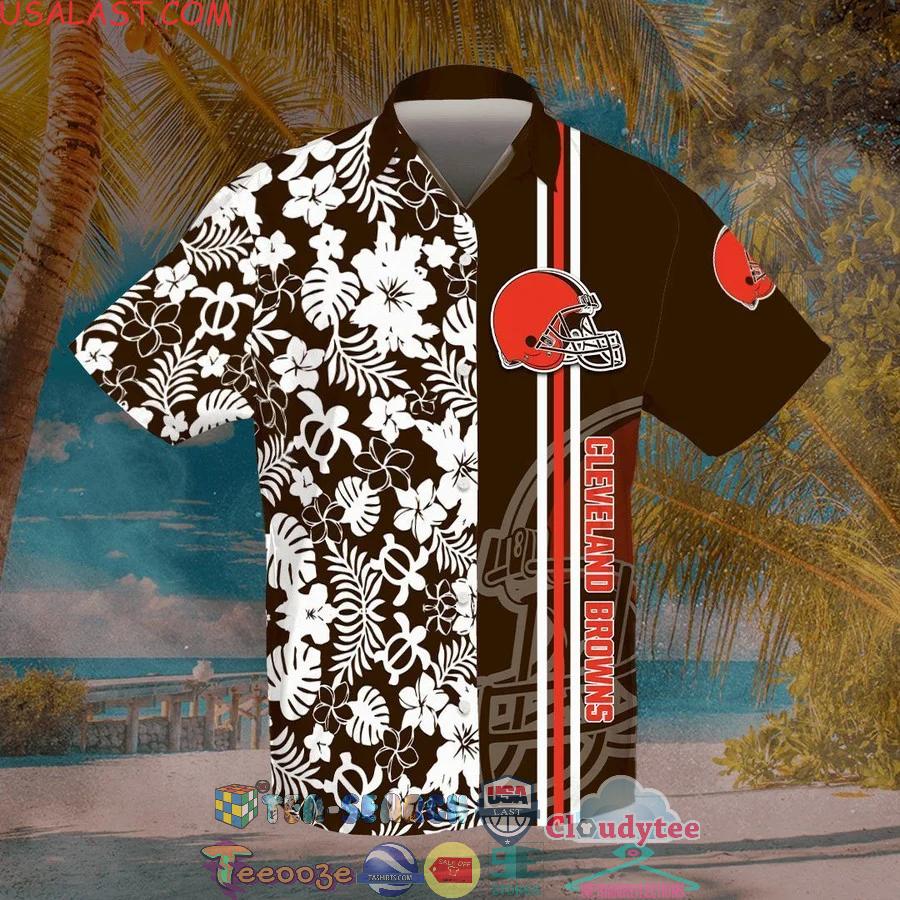 Cleveland Browns NFL Team Tropical All Over Print Hawaiian Shirt