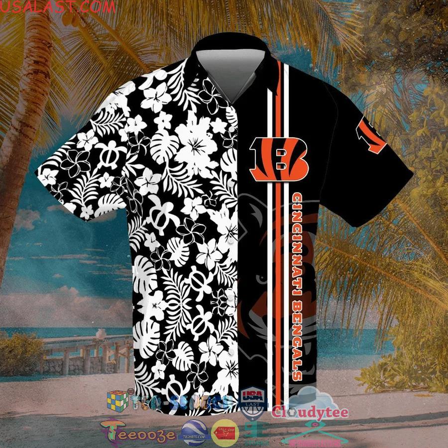 Cincinnati Bengals NFL Team Tropical All Over Print Hawaiian Shirt