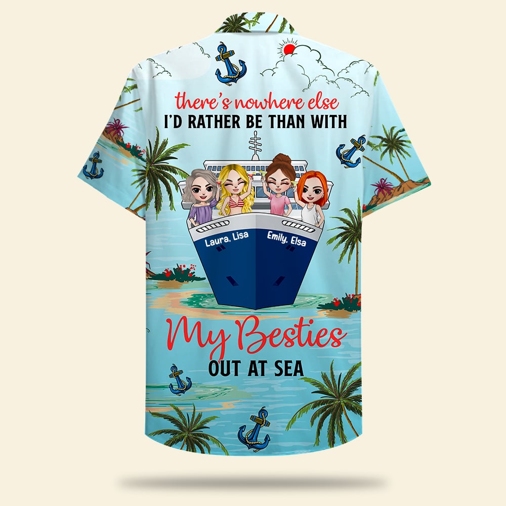 HOT Personalized There’s Nowhere Else Than With My Besties Hawaii Shirt