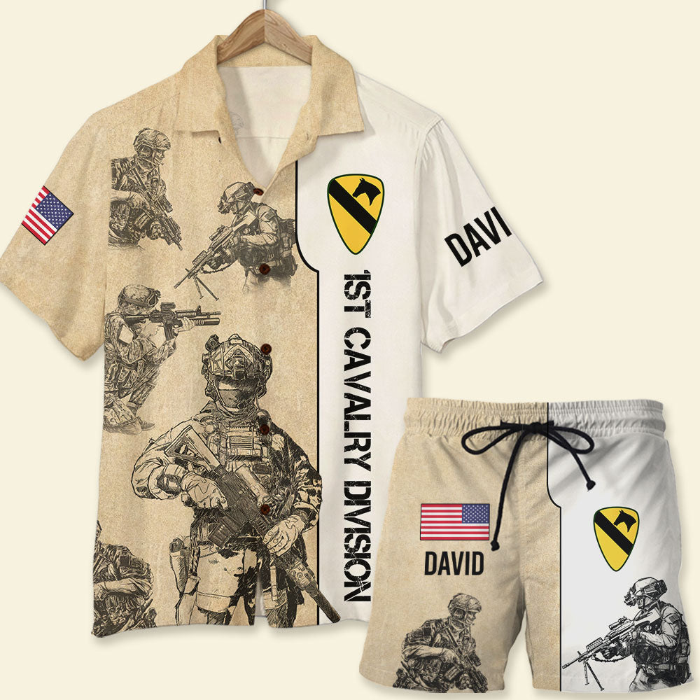 HOT Personalized 1st Cavalry Divison Hawaii Shirt, shorts